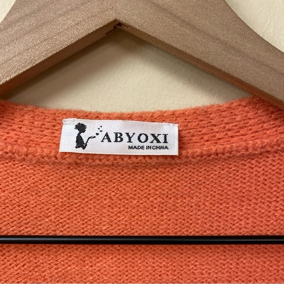 ABYOXI Open front Cardigan Sweater Size Large - Picture 3 of 5